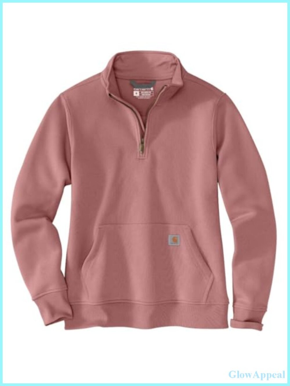 Carhartt Clarksburg Quarter-Zip Sweatshirt Relaxed Fit Mock Neck